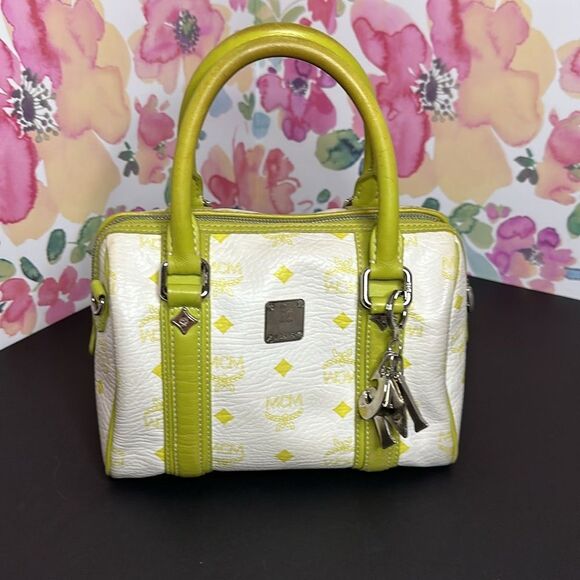 💯Authentic MCM Boston Handbag - Small🍀 - Picture 1 of 16